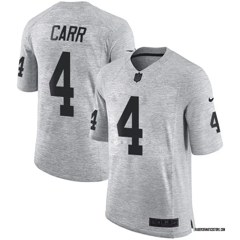 Big & Tall Elite Men's Derek Carr Oakland Raiders Nike Gridiron II ...