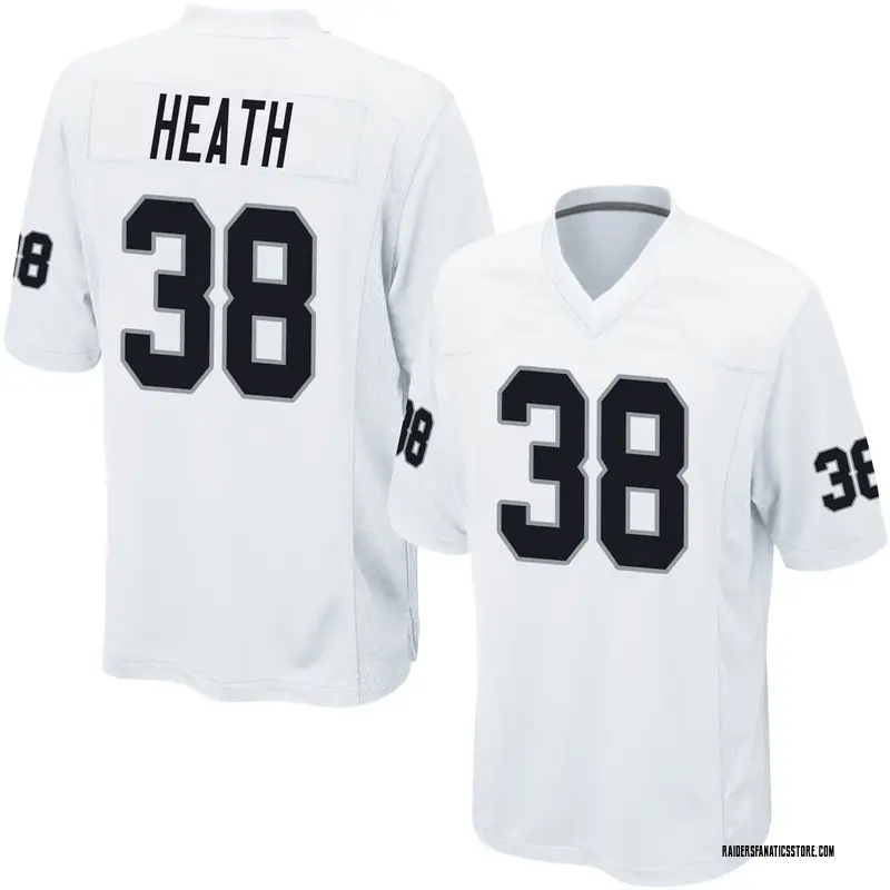 Big & Tall Game Men's Jeff Heath Las Vegas Raiders Nike Jersey - White