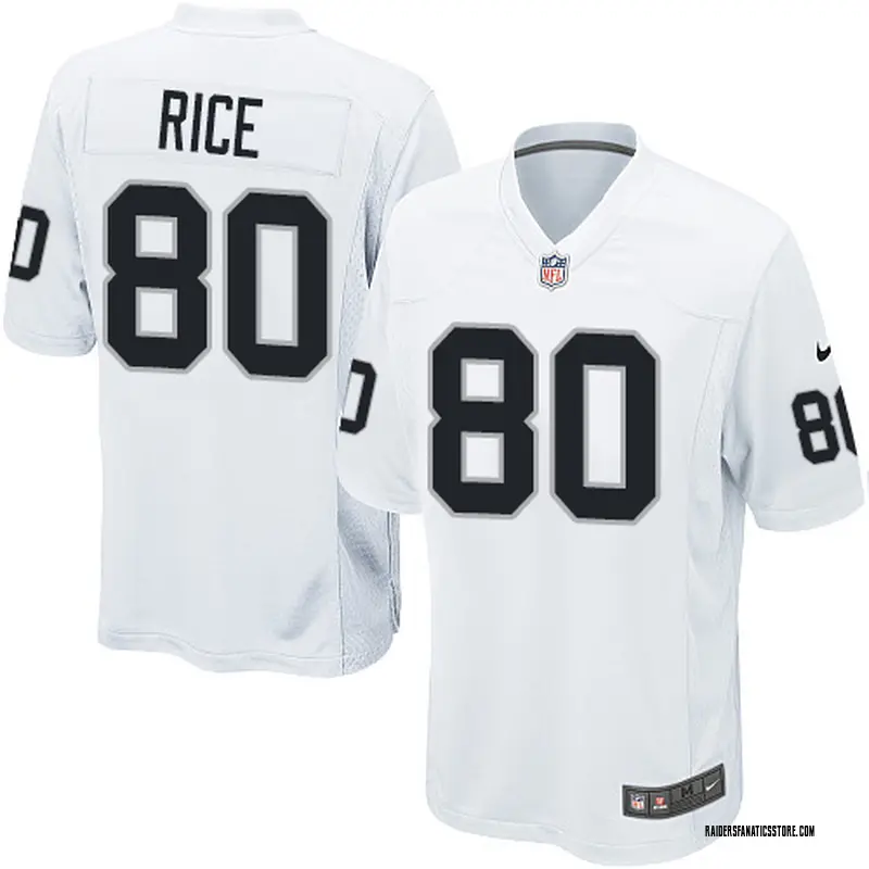 Game Men's Jerry Rice Oakland Raiders Jersey - White