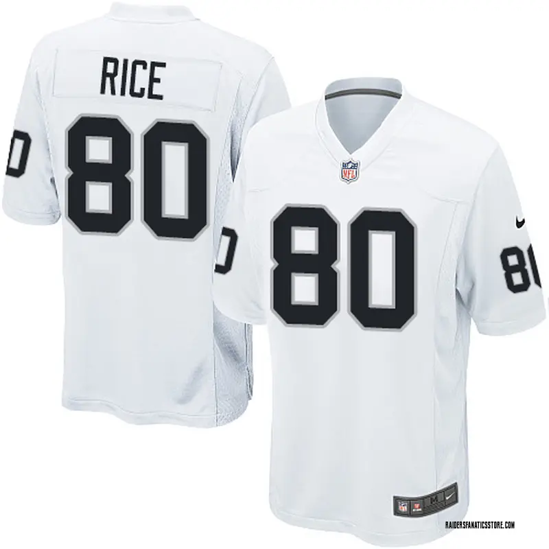 white jerry rice jersey