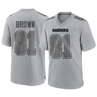 Game Men's Tim Brown Las Vegas Raiders Nike Atmosphere Fashion Jersey - Gray
