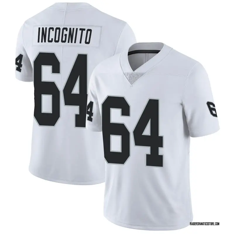 Limited Men's Richie Incognito Las Vegas Raiders Vapor Untouchable Jersey - White