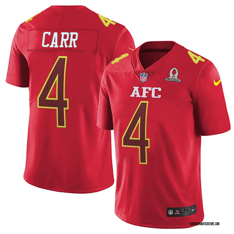 Limited Youth Derek Carr Oakland Raiders 2017 Pro Bowl Jersey - Red