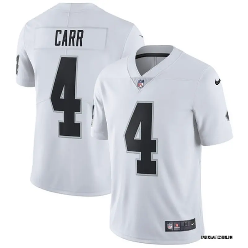 Limited Youth Derek Carr Oakland Raiders Jersey - White