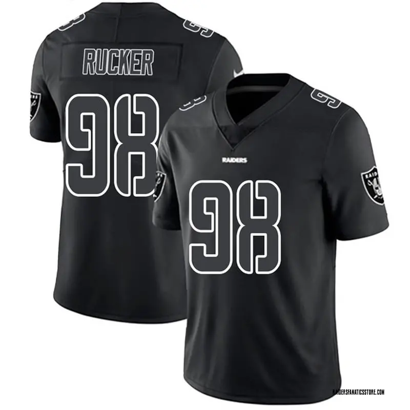 Limited Youth Frostee Rucker Oakland Raiders Jersey - Black Impact